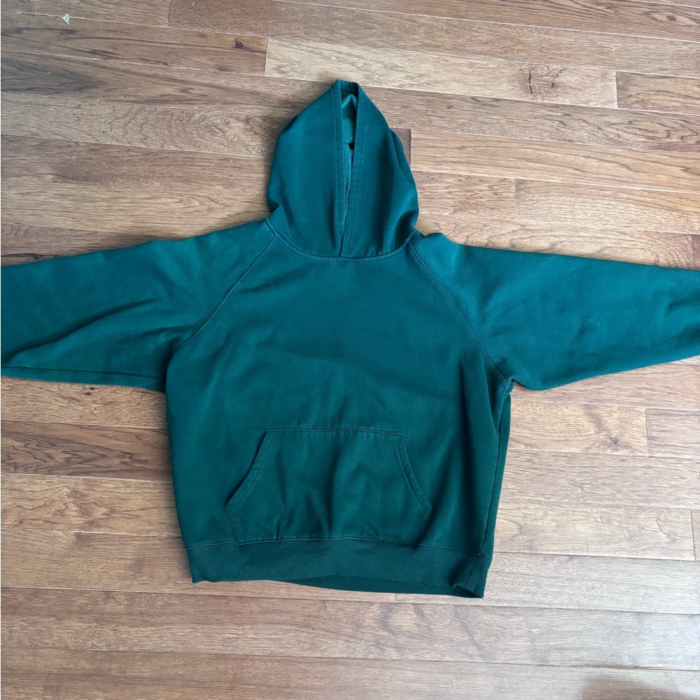 Amazon Essentials Green Hoodie Sweatshirt Cozy Casual Top